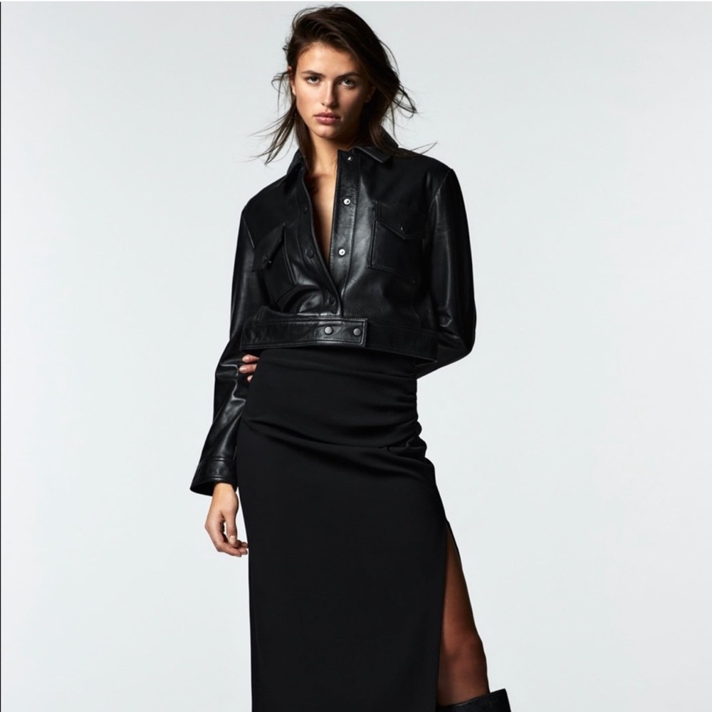 ZARA DRAPED PENCIL SKIRT
BLACK - REF. 8000/878 XS
